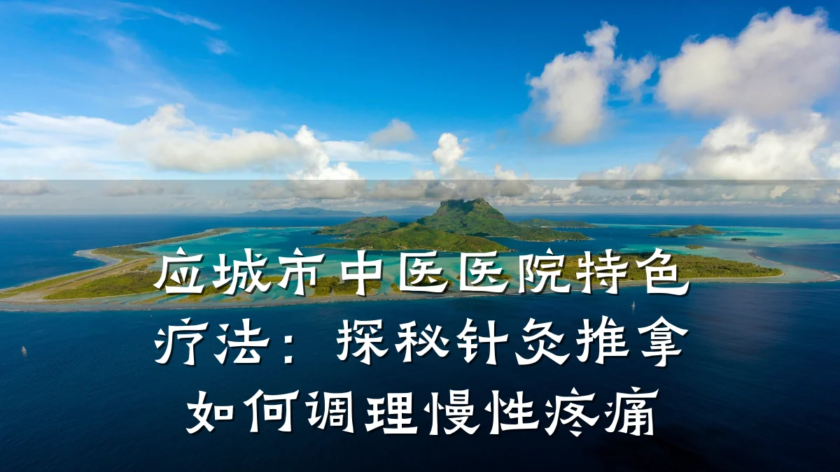 应城市中医医院特色疗法:探秘针灸推拿如何调理慢性疼痛