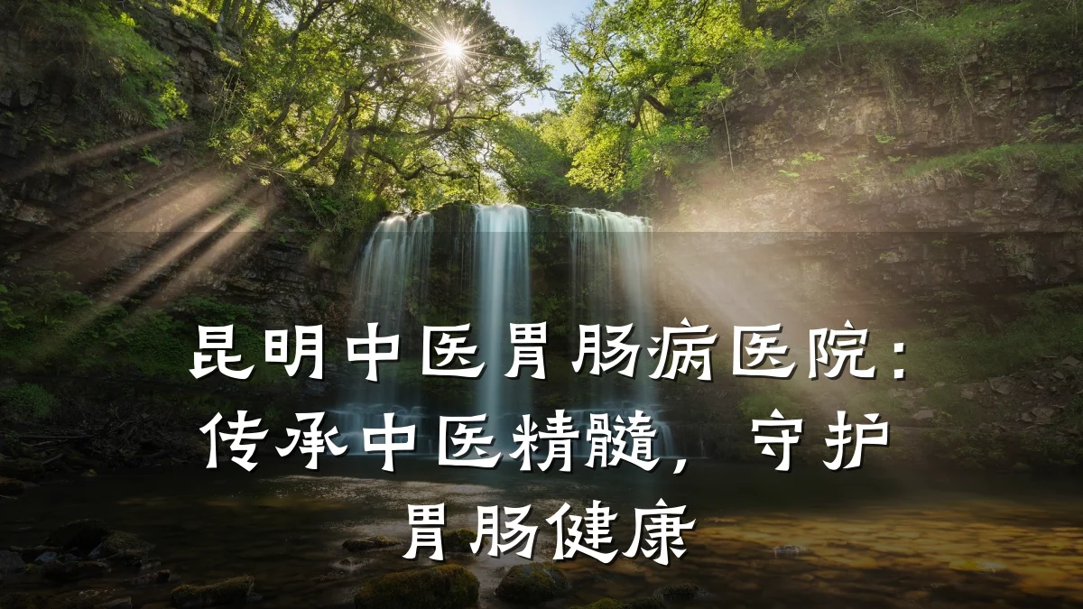 昆明中医胃肠病医院:传承中医精髓,守护胃肠健康