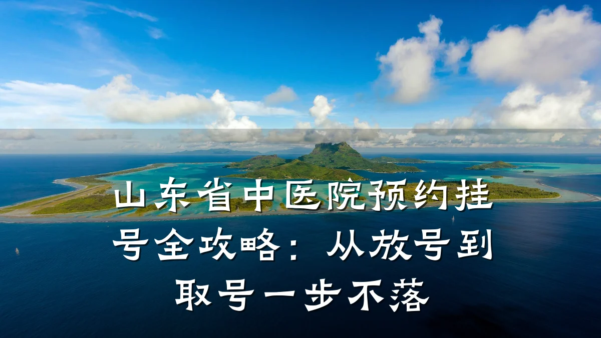 山东省中医院预约挂号全攻略：从放号到取号一步不落