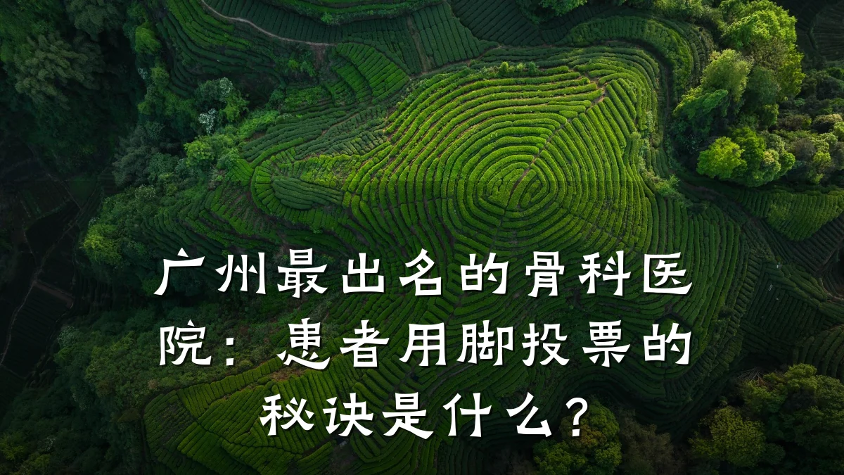 广州最出名的骨科医院:患者用脚投票的秘诀是什么?