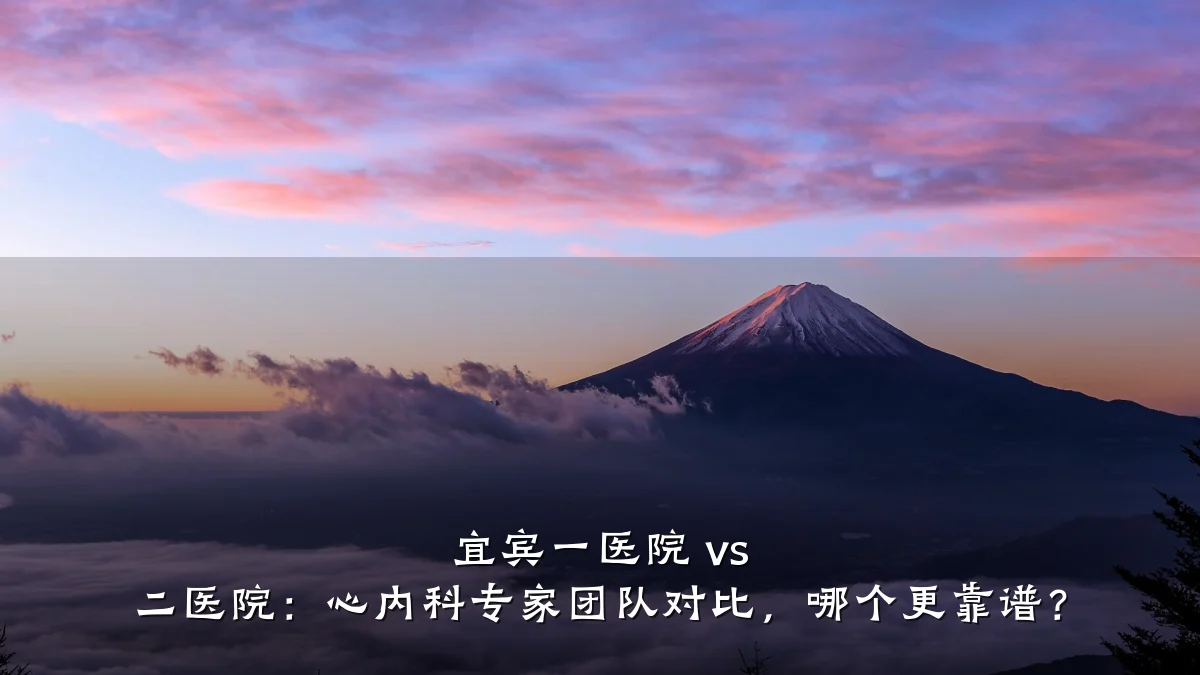 宜宾一医院 vs 二医院：心内科专家团队对比，哪个更靠谱？