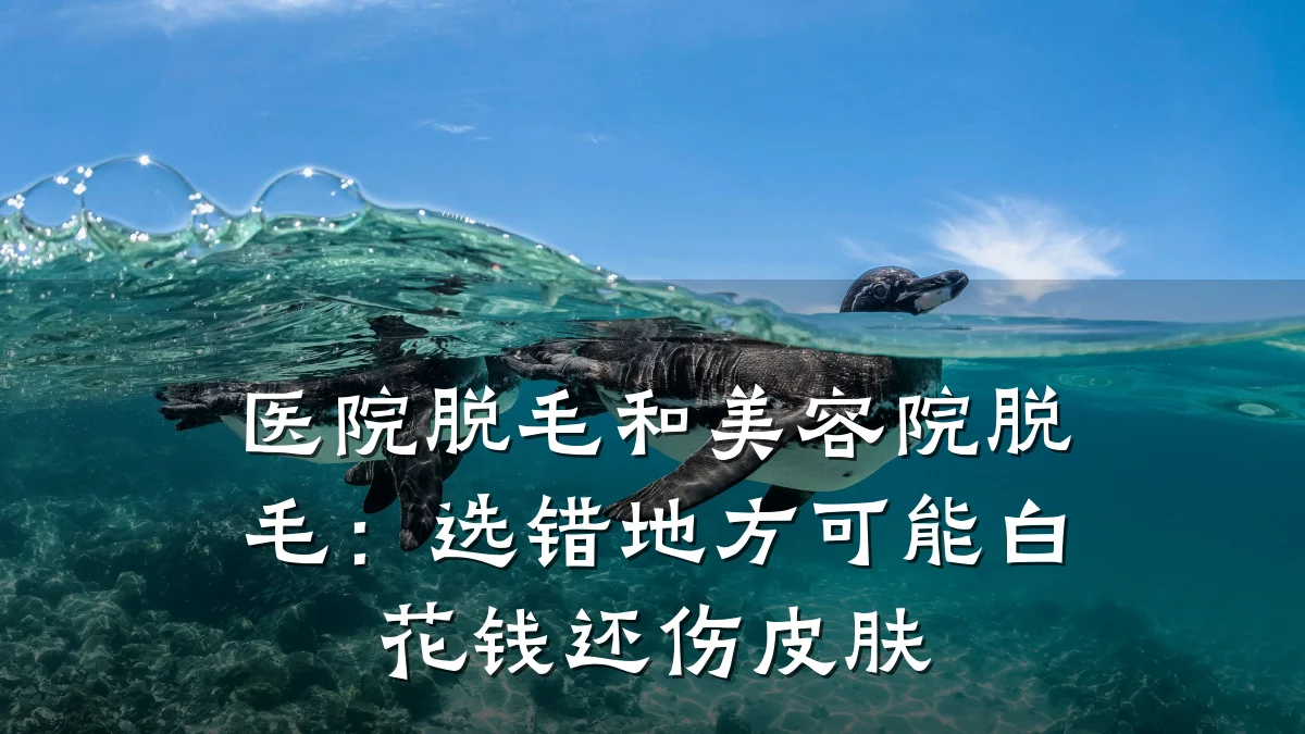 医院脱毛和美容院脱毛:选错地方可能白花钱还伤皮肤